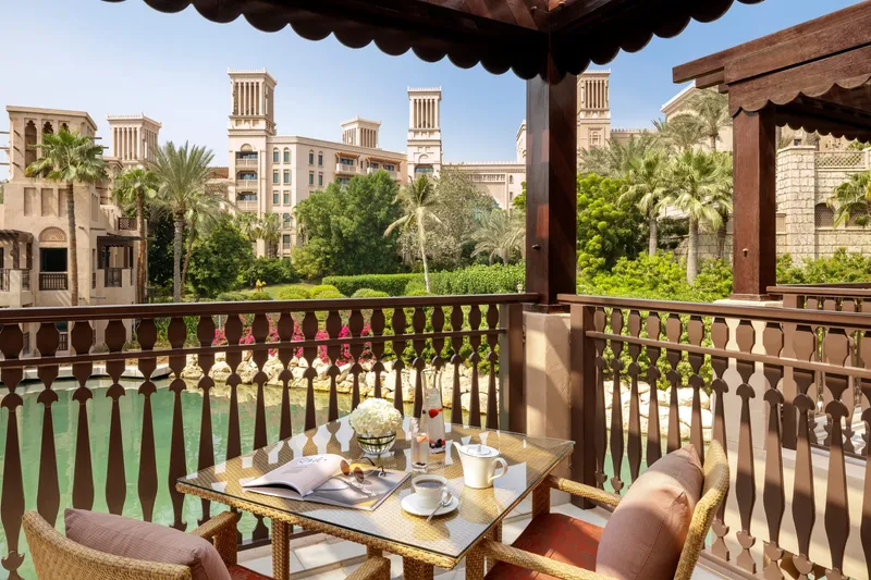 Jumeirah Dar Al Masyaf Palm House Lagoon Room, a serene lagoon-side dining space on the Palm