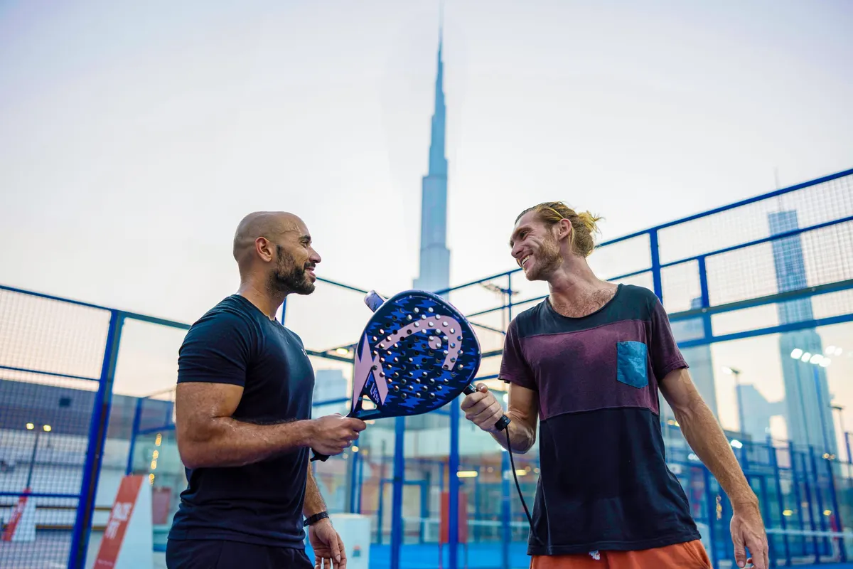 Zabeel Sports District in Dubai, showing modern urban infrastructure and open public space.